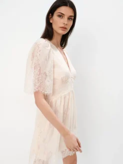 Kleider, Overalls|Entdecke Alles>MOHITO Spitzenkleid Mini Nude