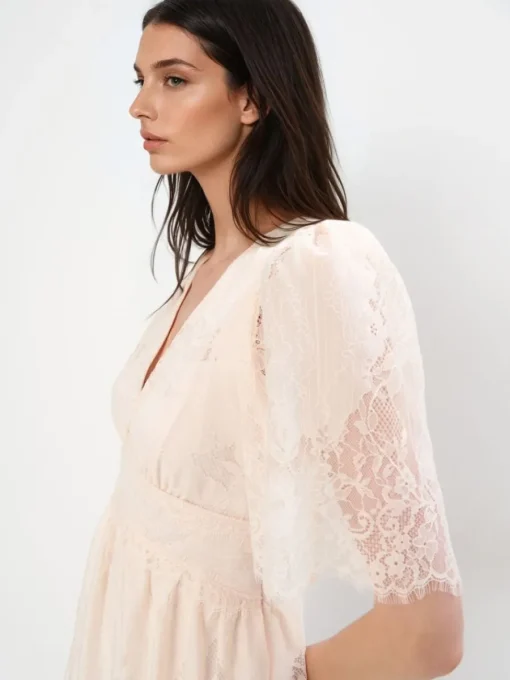 Kleider, Overalls|Entdecke Alles>MOHITO Spitzenkleid Mini Nude