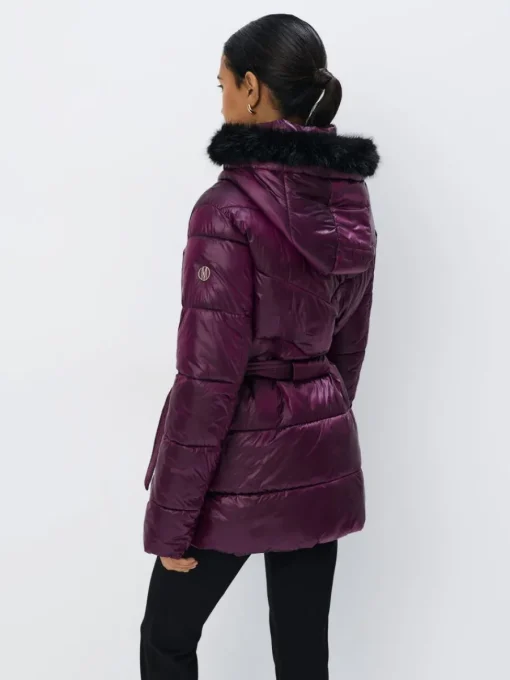 Jacken, Mäntel>MOHITO Steppjacke mit Kapuze Dunkelrot