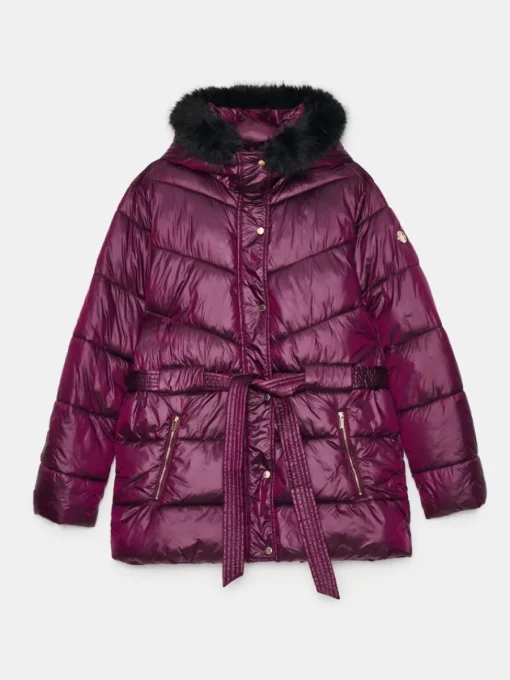 Jacken, Mäntel>MOHITO Steppjacke mit Kapuze Dunkelrot