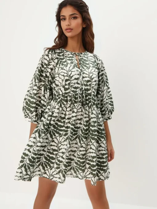 Kleider, Overalls|Entdecke Alles>MOHITO Strandkleid Olivgrün