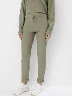 Hosen>MOHITO Strickhose Olivgrün