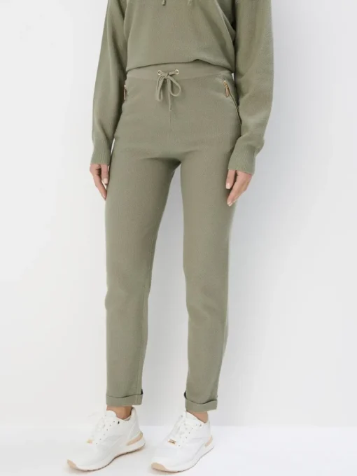 Hosen>MOHITO Strickhose Olivgrün