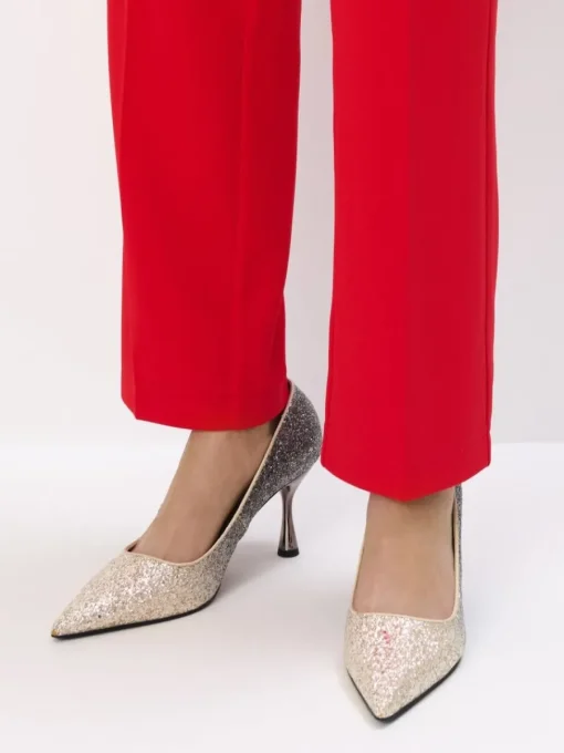 Hosen>MOHITO Strickhose Rot