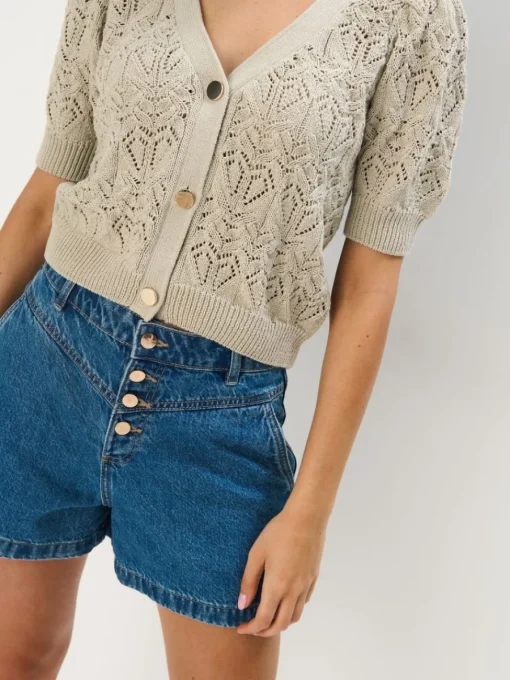 Pullover>MOHITO Strickjacke Olivgrün