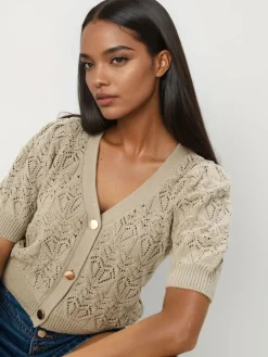 Pullover></noscript>MOHITO Strickjacke Olivgrün