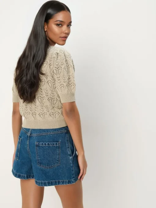 Pullover>MOHITO Strickjacke Olivgrün