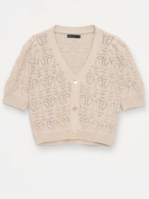 Pullover>MOHITO Strickjacke Olivgrün