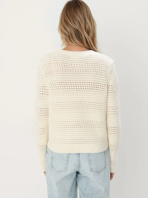 Pullover>MOHITO Strickjacke Creme