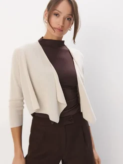 Pullover>MOHITO Strickjacke Nude
