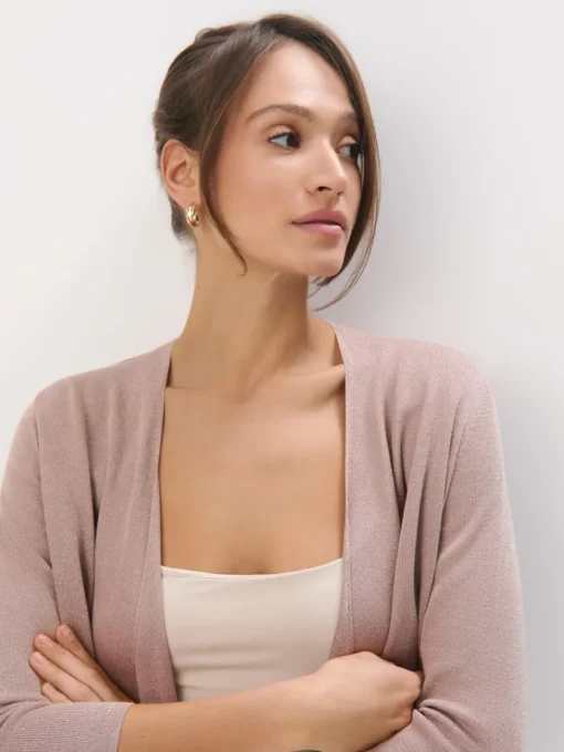 Pullover>MOHITO Strickjacke sand