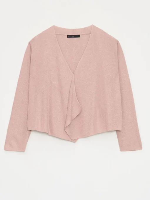 Pullover>MOHITO Strickjacke sand