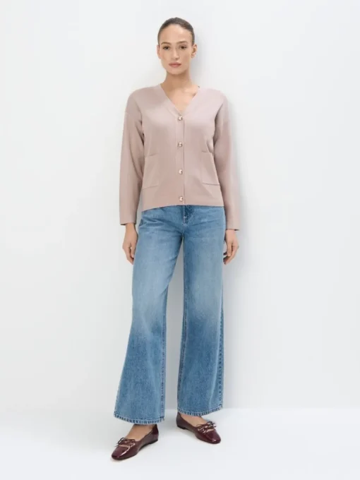 Pullover>MOHITO Strickjacke Beige