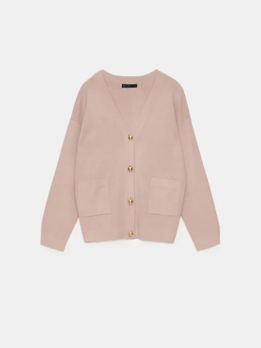 Pullover>MOHITO Strickjacke Beige