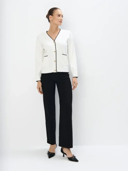 Pullover>MOHITO Strickjacke Creme