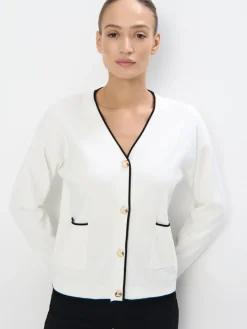 Pullover>MOHITO Strickjacke Creme