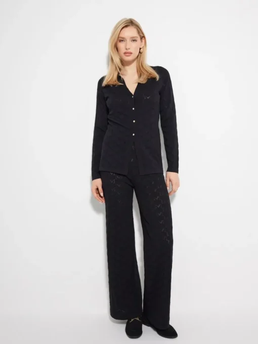 Pullover>MOHITO Strickjacke Schwarz
