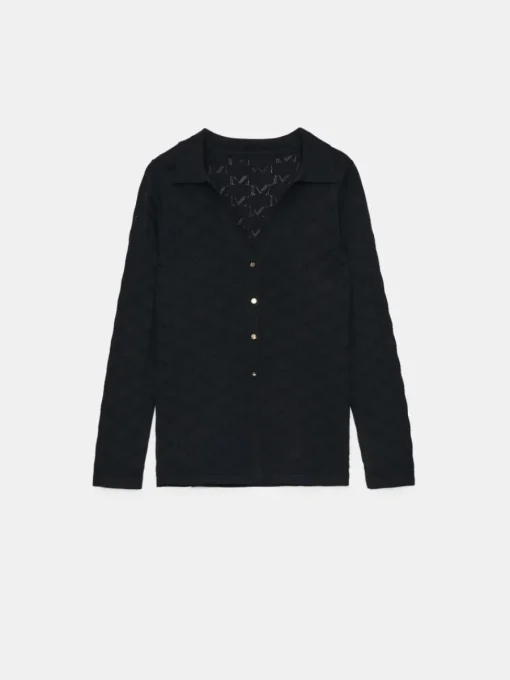 Pullover>MOHITO Strickjacke Schwarz