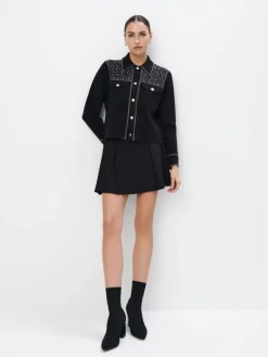 Pullover>MOHITO Strickjacke Schwarz