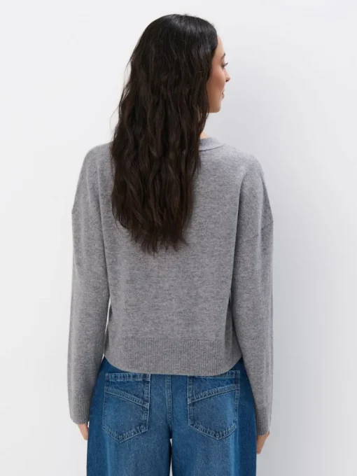 Pullover|Premium Selection>MOHITO Strickjacke aus Wolle Grau