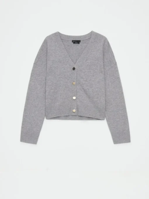 Pullover|Premium Selection>MOHITO Strickjacke aus Wolle Grau