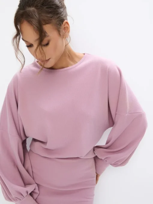 Sweatshirts>MOHITO Sweatshirt Pastellrosa