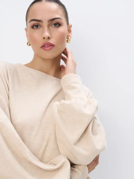 Sweatshirts>MOHITO Sweatshirt Beige