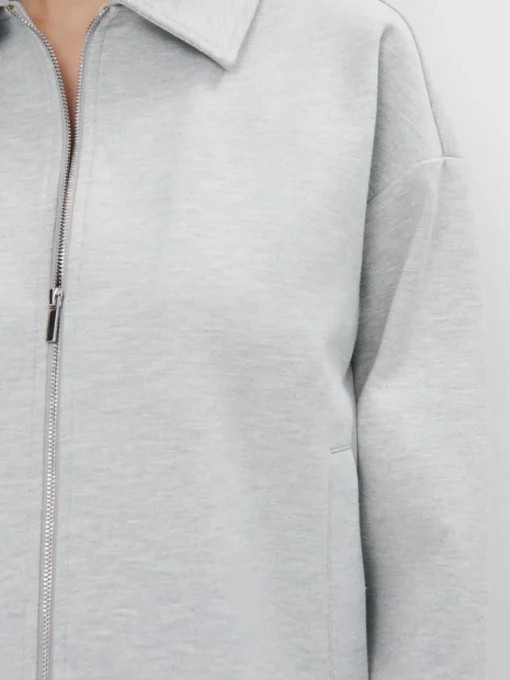 Sweatshirts|Sets>MOHITO Sweatshirt mit Reißverschlüssen Grau