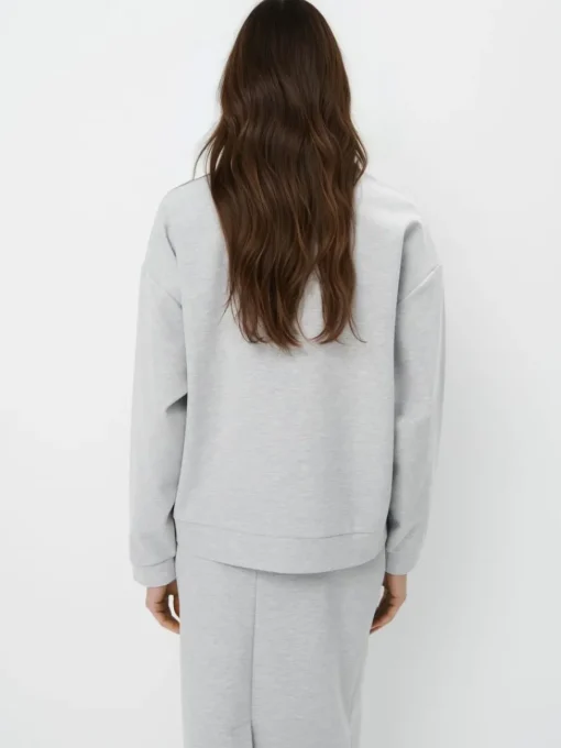 Sweatshirts|Sets>MOHITO Sweatshirt mit Reißverschlüssen Grau