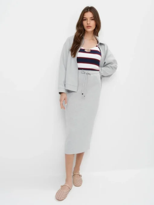 Sweatshirts|Sets>MOHITO Sweatshirt mit Reißverschlüssen Grau