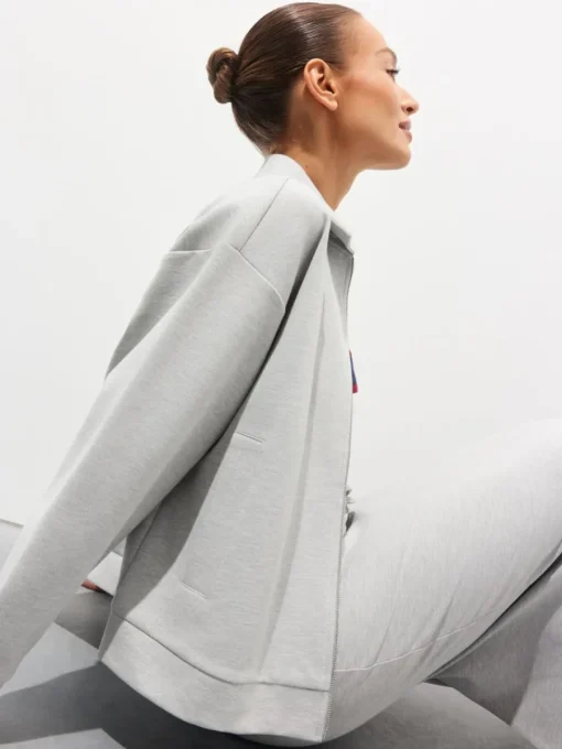 Sweatshirts|Sets>MOHITO Sweatshirt mit Reißverschlüssen Grau