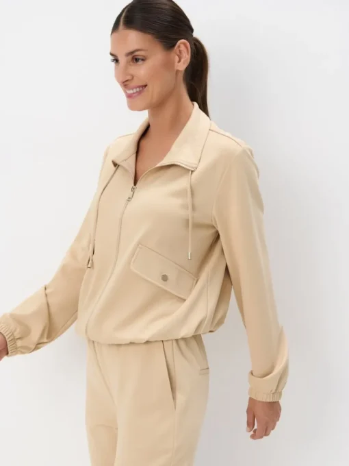 Sweatshirts>MOHITO Sweatshirt mit Reißverschlüssen Beige