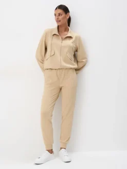 Sweatshirts>MOHITO Sweatshirt mit Reißverschlüssen Beige