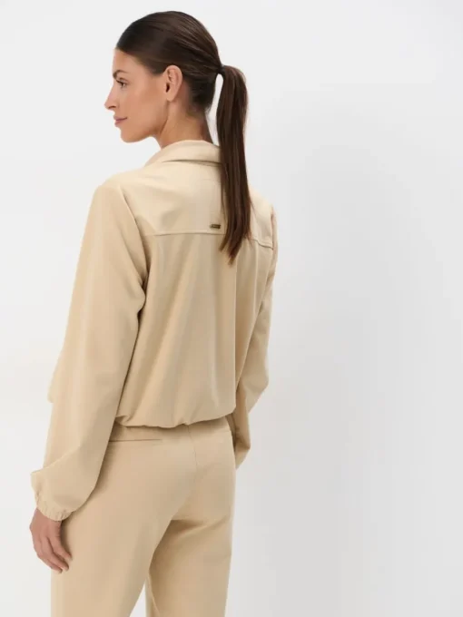 Sweatshirts>MOHITO Sweatshirt mit Reißverschlüssen Beige