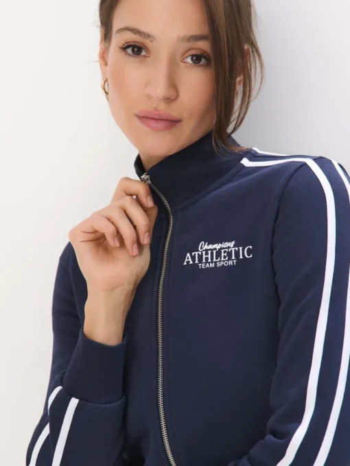 Sweatshirts>MOHITO Sweatshirt mit Reißverschlüssen Navy