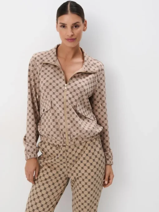 Sweatshirts|Sets>MOHITO Sweatshirt mit Reißverschlüssen Beige