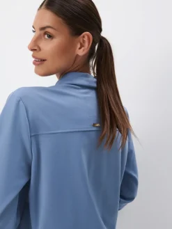 Sweatshirts>MOHITO Sweatshirt mit Reißverschlüssen Hellblau