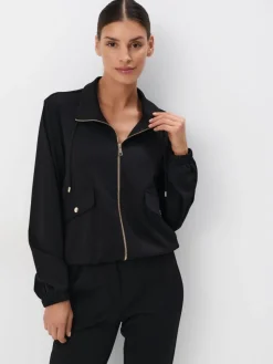 Am Häufigsten Ausgewählt|Sweatshirts>MOHITO Sweatshirt mit Reißverschlüssen Schwarz