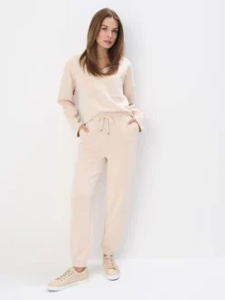 Sweatshirts>MOHITO Sweatshirt mit V-Ausschnitt Nude