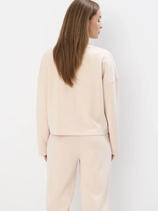 Sweatshirts>MOHITO Sweatshirt mit V-Ausschnitt Nude