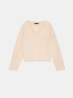 Sweatshirts></noscript>MOHITO Sweatshirt mit V-Ausschnitt Nude