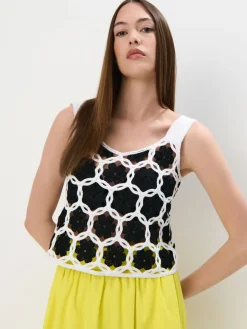 T-shirts, Tops>MOHITO Sweatstoff-Top Weiu00df