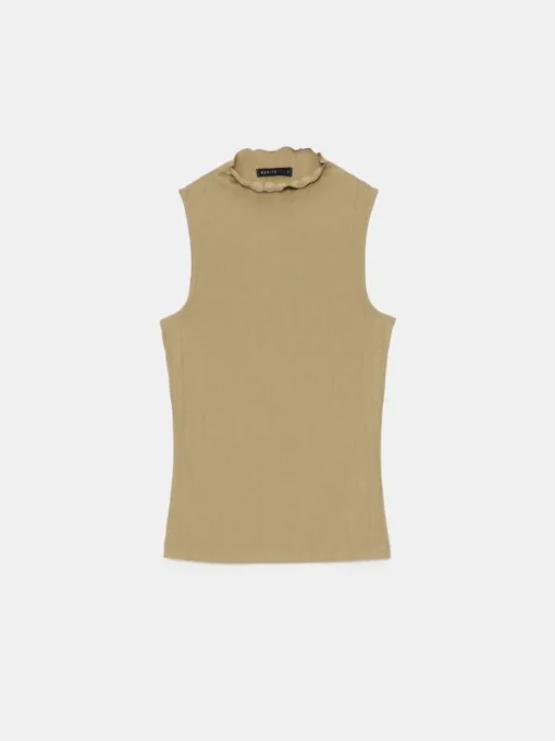 T-shirts, Tops>MOHITO Sweatstoff-Top Olivgrün