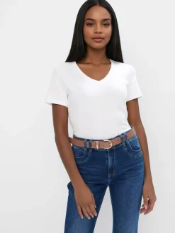 T-shirts, Tops>MOHITO T- Shirt mit V-Ausschnitt Weiu00df