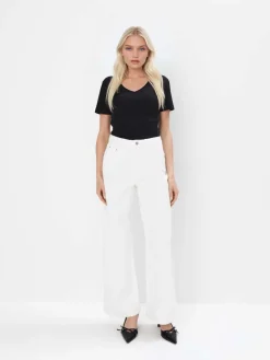 T-shirts, Tops>MOHITO T- Shirt mit V-Ausschnitt Schwarz