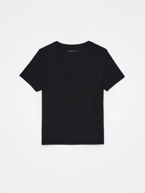 T-shirts, Tops>MOHITO T- Shirt mit V-Ausschnitt Schwarz