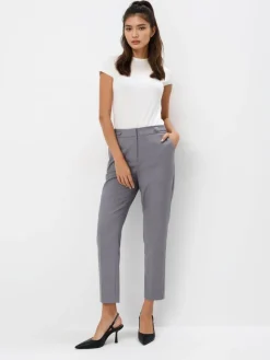 T-shirts, Tops>MOHITO Tailliertes T-Shirt Creme