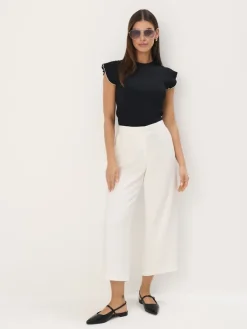 Blusen, Hemden>MOHITO Top aus Rippstrick Schwarz