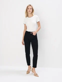 Blusen, Hemden>MOHITO Top aus Rippstrick Creme