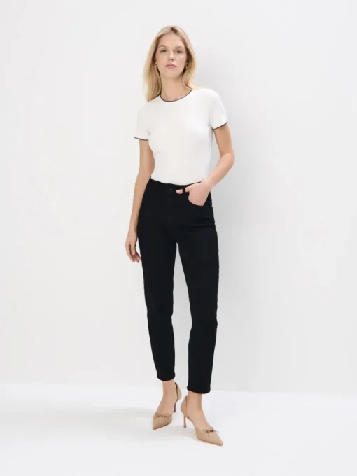 Blusen, Hemden>MOHITO Top aus Rippstrick Creme